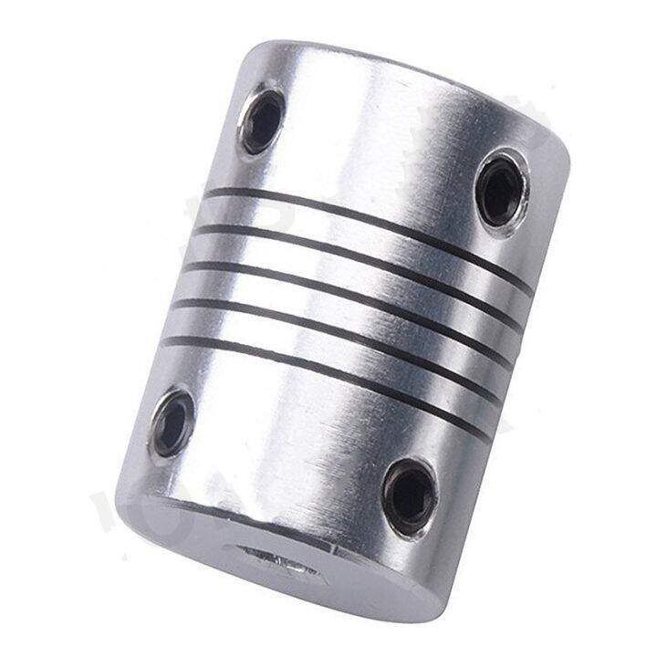 4pcs-aluminium-cnc-motor-jaw-shaft-coupler-5mm-to-8mm-flexible-coupling-od-19x25mm-dropshipping-3-4-5-6-6-35-7-8-10mm