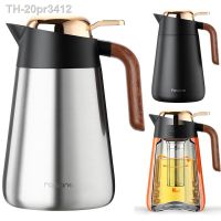 ▽♂◐ 20pr3412 Garrafa térmica a vácuo com filtro grande BPA Free Copo de café Maker Termos Chaleira Make