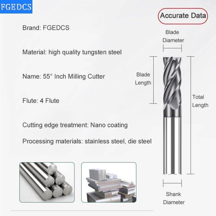 เครื่องตัดมิลลิ่งนิ้วทังสเตนคาร์ไบด์-1-8-3-16-1-4-5-16-3-8-1-2-cnc-end-mill-4-flute-professional-hrc55-3-175-6-35-12-7mm