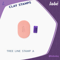 Tree Line Stamp A Clay Cutter/Polymer Clay Cutter/ Clay Tools/ แม่พิมพ์สแตมป์ดินโพลิเมอร์สำหรับทำต่างหูรูปต้นคริสมาส