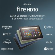 Máy tính bảng Amazon ALL NEW Fire HD 10 Phiên Bản 2021 RAM 3GB. NEW SEAL