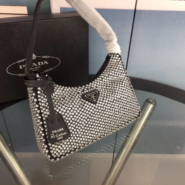 diamante prada bag