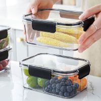 PP+TRP Seal Box Fridge Food Container Lunch Box Multi Capacity Save Space Fresh Vegetable Fruit Storage Boxes for Kitchen