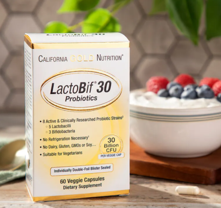California Gold Nutrition, LactoBif Probiotics, 30/5 Billion CFU, 60 ...