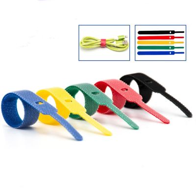 10/20/50/60Pcs Releasable Cable Ties Colored Reusable Wire Cable Ties Nylon Loop Wrap Zip Bundle Ties Needle Type Cable Tie Wire