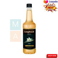 LongBeach Vanilla Flavoured Syrup 740 ml  ลองบีช ไซรัป กลิ่นวานิลลา 740 มล.