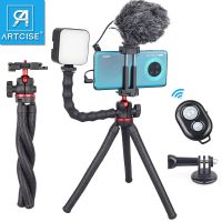 ขาตั้งกล้องปลาหมึกยือหยุ่นสามขาสำหรับ Iphone Samsung Xiaomi Huawei สมาร์ทโฟนกล้อง DSLR Tripod Gopro โคลงโทรศัพท์