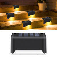 Perfk Solar Deck Lights LED Stair Lights Outdoor Garden Waterproof Step Fence Lights