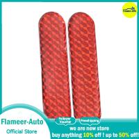 Flameer 2ชิ้นเครื่องหมายเตือนความปลอดภัยของสติกเกอร์สะท้อนแสงติดรถยนต์กันน้ำสำหรับสีแดง2