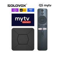 SOLOVOX Q5กล่องสมาร์ททีวี Mytv 10กล่อง Allwinner H313 4K Wifi บลูทูธควบคุมด้วยเสียง Youtube MARSX Stalkerid กล่องสมาร์ททีวี