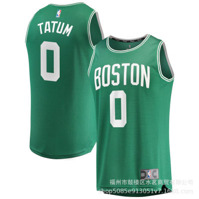 🎽เสื้อเจอร์ซี่แบรนด์ Jason Tatum Fanatics 2023 Nba เซลติกบอสตันสีเขียวเคลลี่