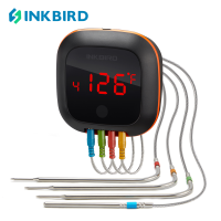 INKBIRD IBT-4XS Update Household Bluetooth Meat Thermometer 4 Probes For Grilling 150ft Wireless with Temperature Alarm Timer