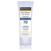 Neutrogena Ultra Sheer Dry-Touch Water Resistant and Non-Greasy Sunscreen Lotion with Broad Spectrum SPF 70, 3 Fl Oz (ทาหน้า/ตัว)