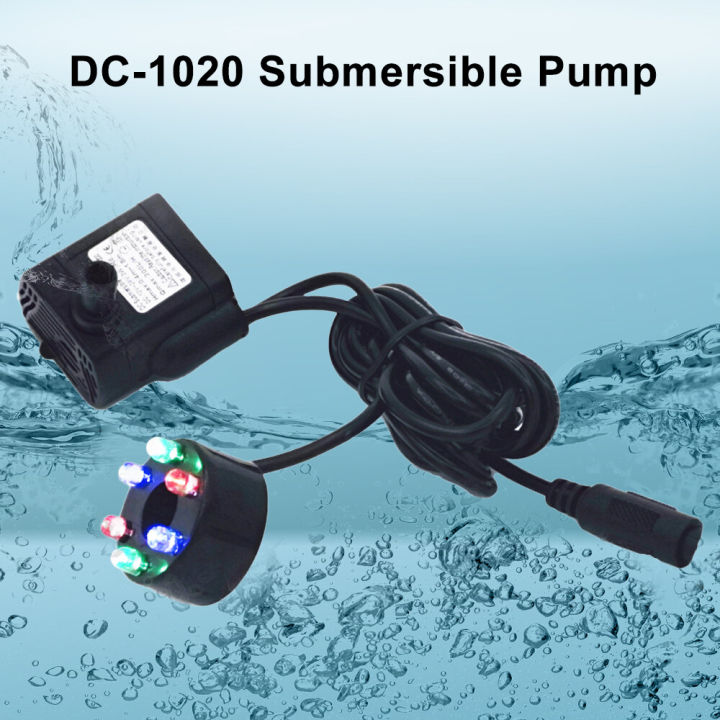 pcbfun-dc5-5-12v-3w-1020ที่มี6พรุนกันน้ำไฟสีสันสดใสไฟ-led-ปั๊มน้ำ-dc