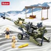 Sluban Building Block Toys Army Model Light Howitzer 258PCS Bricks B0890 Compatbile With Leading Brands Construction Kits Building Sets