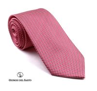 Giorgio Del Sarto Silk Necktie Pink with Fabric Texture เนคไทผ้าไหมลายพื้นสีชมพูมีเท็กเจอร์