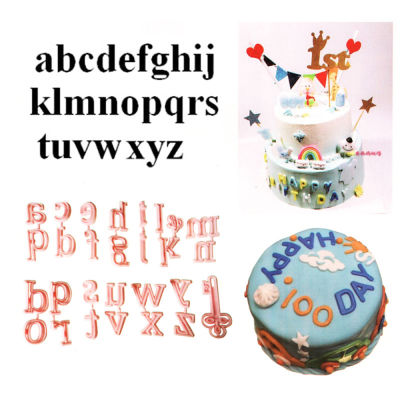 ชุดแม่พิมพ์เค้ก/คุกกี้อุปกรณ์ทำเค้กฟองดองท์ตัวพิมพ์ใหญ่/ตัวอักษร/จำนวน