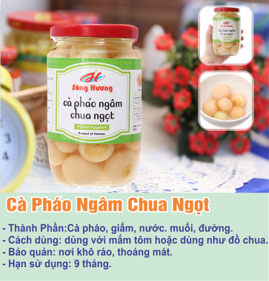 2 hũ cà pháo muối ngâm chua ngọt sông hương foods hũ 370g - ăn kèm cơm - ảnh sản phẩm 6