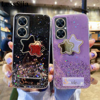 เคสมือถือสำหรับฝาหลัง VIVO Y27ดาวพระจันทร์ส่องแสงซิลิโคนนิ่มใสรูปดาวห้าแฉกกระจกกันล้มเด็กผู้หญิงสำหรับเคสใส่โทรศัพท์ VIVO Y27