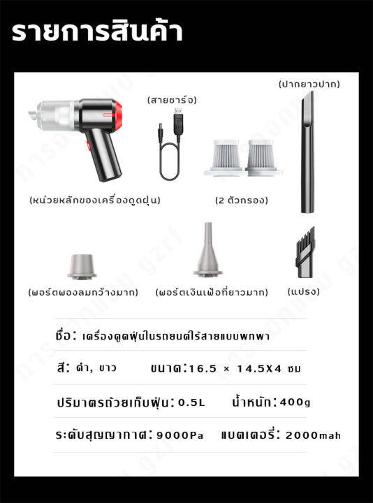 bkkgo-vacuum-cleaner-portable-computer-keyboard-brush-nozzle-dust-collector-car-vacuum-cleaner-เครื่องดูดฝุ่นในรถยนต์แบบไร้สายพร้อมตัวกรอง-2-ตัวเครื่องดูดฝุ่นขนาดเล็กแบบชาร์จไฟในรถบ้านคู่พลังดูดสุดยอด