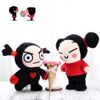 [HOT ZHOSSQSAI HOT] 2Pcs Pucca และ Garu Plush ของเล่น Pucca Plush หมอนการ์ตูนจีนตุ๊กตาตุ๊กตารูปหมอนนอนงานแต่งงานคู่สำหรับของขวัญ