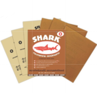 SHARK  [ยกแพ็ค] กระดาษทรายฉลาม กระดาษทรายขัดไม้ ยกแพ็ค 60 แผ่น KM_พร้อมส่ง