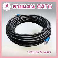 AHH.YOHH 1/2/3/5 เมตร สายแลน CAT6 indoor สำเร็จรูป รับสปีดสูงสุด 10 Gbps LAN CAT6 ใช้ภายในอาคาร ตัวสายเป็น PVC มีความยืดหยุ่นดี ทนการบิดงอ สายแลนภายในอาคาร