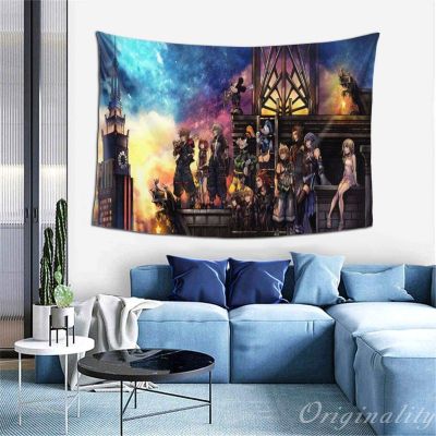 【cw】Kingdom Hearts Animation For Apartment Home Art Wall Hanging Tapestry Decor Bedroom Living Room Dormitory Fashion