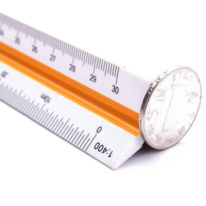 dezi-triangular-scale-ruler-1-20-1-500-alloy-metal-plastic-straight-ruler-30cm-architect-engineer-accurate-drafting-measure-tool