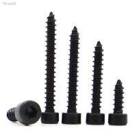 10-50pcs M2 M2.6 M3 M3.5 M4 M5 M6 Black 8.8 Grade Carbon Steel Allen Head Screw Hex Hexagon Socket Cap Head Self Tapping Screw