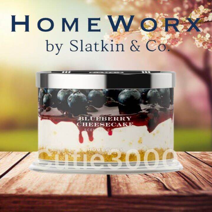 Blueberry Cheesecake Candle 4Wick 18oz HomeWorx by Harry Slatkin
