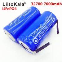 【✠】 Aladin Gadgets Mall 2Pcs Lii-70A 3.2V 32700 LiFePO4 7000MAh 35A ต่อเนื่องสูงสุด55A สูง + นิกเกิลแผ่น