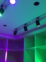 Colorful Small Spotlights Led Colorful Track Automatic Color Changing Lighting Surface Mounted Stage Bar Clear Bar Atmosphere V Dance Studio 【SEP】