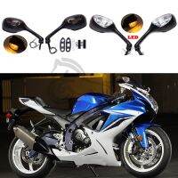 สำหรับ Suzuki GSXR 600 750 1000 GSX-R600 GSX-R1000 LED สัญญาณไฟเลี้ยวรถจักรยานยนต์กระจกมองข้างมองหลังไฟรถจักรยานยนต์ตกแต่ง