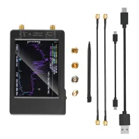 2.8 Inch NanoVNA-H Vector Network Analyzer Black Metal Network Analyzer Supports 50KHz -900MHz HF VHF UHF Antenna Network Analyzer