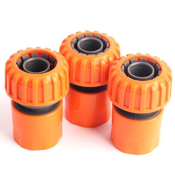 abs-g-3-4-water-hose-quick-connectors-garden-pipe-tubing-fittings-orange-removable-water-plumbing-irrigation-repair-hose-joint