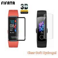 FIFATA 3D Curved Surface &amp; Soft Hydrogel HD Clear TPU Protection Film For Huawei Honor Band 4 5 5i 3 Pro 4 Pro Screen Protector Wires  Leads Adapters