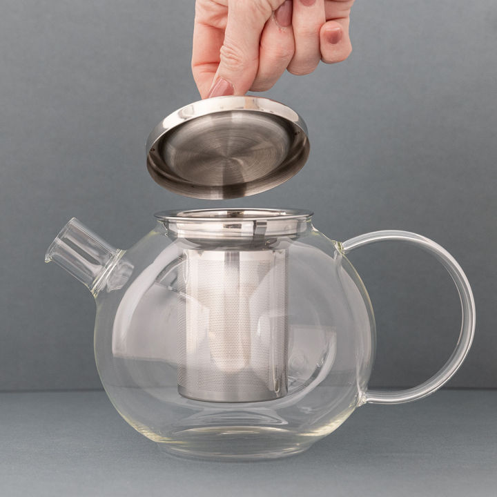 la-cafetiere-darjeeling-loose-leaf-glass-teapot-with-stainless-steel-infuser-removable-stainless-steel-lid-amp-infuser-900ml-กาชงชาพร้อมตัวก