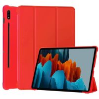 Tablet Case for Samsung Galaxy Tab Tab S7 FE LTE 12.4 inch SM-T730 T733 2021 Smart Sleep Wake Tri-fold Sleeve Cover with Stylus