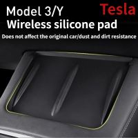 Tesla Model Y/3 Central Control Wireless Charging Silicone Mat Anti-slip Mat Modification Accessories