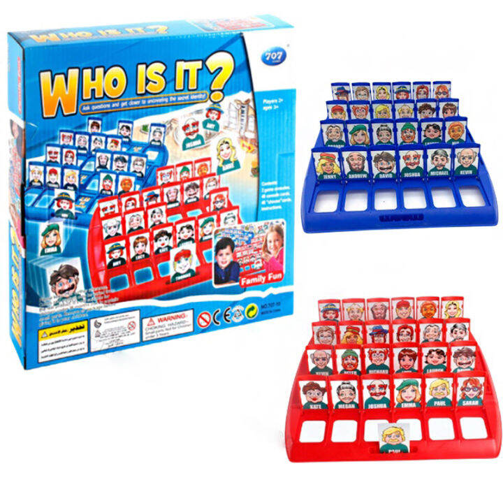 Guess Who Is It ?Who Is It Board Game Memory Training Parentchild