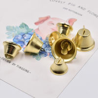 canhtq 10-50mm Gold plated bells ornaments trumpet mini Jingle Bells Christmas Decor