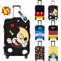 Diseys Mickeys Minnies CastleLuggage Cover ซักได้ผ้าหุ้มปกป้องกระเป๋าเดินทางกันรอยขีดข่วนปกกระเป๋าเดินทาง18-32นิ้ว