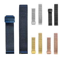 Solid Color 18mm20mm22mm Width Mesh Stainless Steel Watch Bands 5 Colors Choice Hook Buckle Metal Watch Replacement Strap