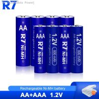 R7 1.2V AAA AA Rechargeable Battery 4pcs 800mAh AAA HR03 NIMH Battery 4pcs 2000mAh AA HR6 NI-MH Battery For Remote control Toys (hot sell) Makita Power