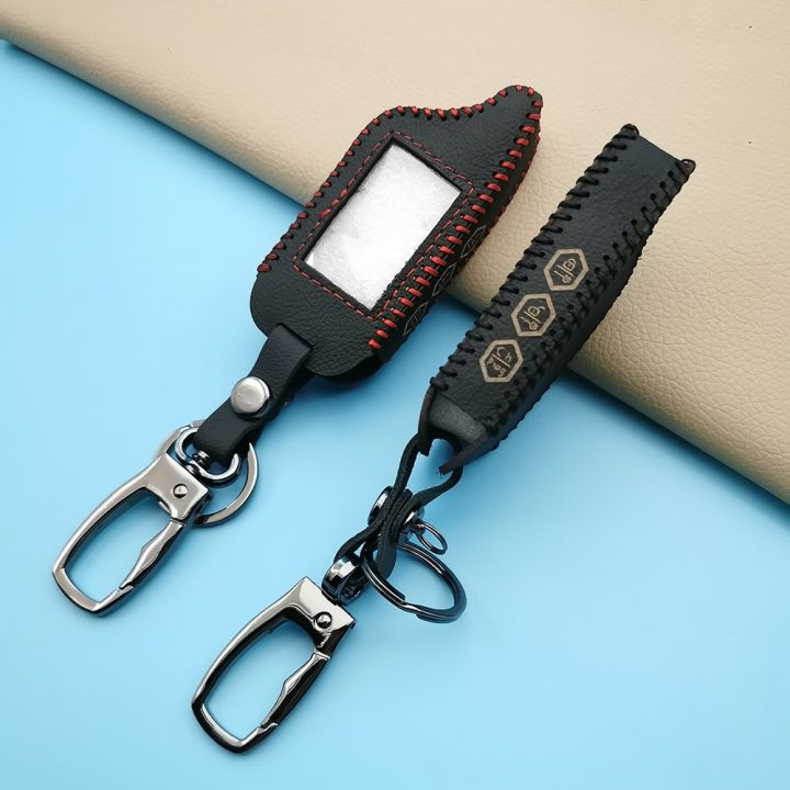 dfthrghd-key-chain-cover-for-starline-originals-b9-b91-b6-b61-a91-a61-v7-c9-2-leather-key-case-car-lcd-remote-alarm-way-new