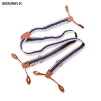 3*120 ซม.แฟชั่นผู้ชาย Suspenders กางเกง 6 ปุ่มหนัง Suspenders สำหรับชายวงเล็บผู้ชาย Suspenders สำหรับกางเกงผู้หญิงปรับ-VXCB MALL