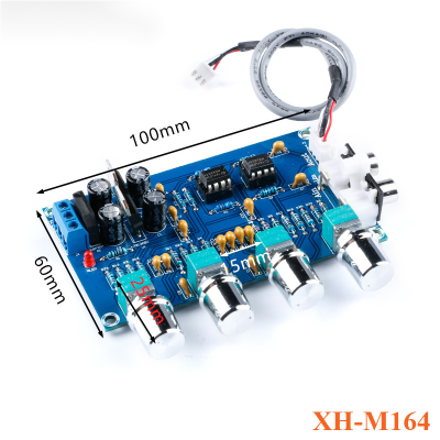 XH-M164 NE5532เครื่องขยายเสียงโมดูลบอร์ดสเตอริโอ Pre-Amp Preamplifier Tone Board Audio 4ช่อง4CH CH Control Circuit โมดูล