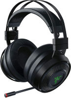 Razer Nari Ultimate Wireless 7.1 Surround Sound Gaming Headset: THX Audio &amp; Haptic Feedback - Auto-Adjust Headband - Chroma RGB - Retractable Mic - For PC, PS4, PS5 - Black Classic Black Headset Nari Ultimate