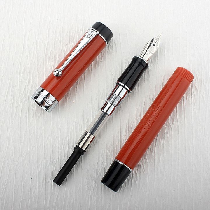 jinhao-100-centennial-resin-fountain-pen-red-with-jinhao-logo-ef-f-m-bent-nib-converter-writing-business-office-gift-ink-pen